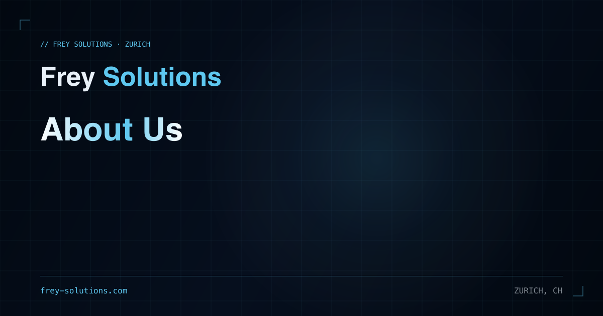 About Us - Frey Solutions